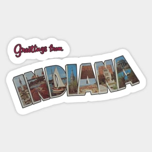 Greetings from Indiana Sticker